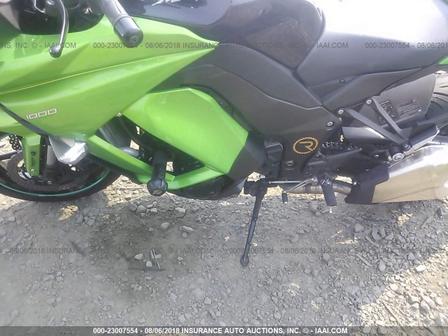 JKAZXCM17FA005295 - 2015 KAWASAKI ZX1000 M GREEN photo 9