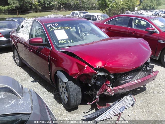 1FAHP24117G124346 - 2007 FORD FIVE HUNDRED SEL RED photo 1