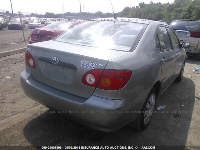 JTDBR32E032012960 - 2003 TOYOTA COROLLA CE/LE GRAY photo 4