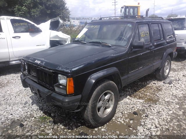 1J4FJ68S4TL331564 - 1996 JEEP CHEROKEE SPORT/CLASSIC Czarny zdjęcie 2