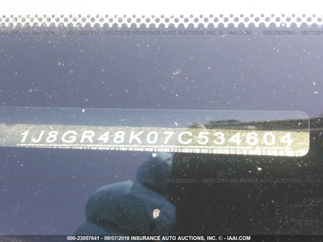 1J8GR48K07C534604 - 2007 JEEP GRAND CHEROKEE LAREDO/COLUMBIA/FREEDOM თეთრი ფოტო 9