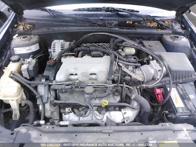 1G1NE52JX16107056 - 2001 CHEVROLET MALIBU LS BLUE photo 10