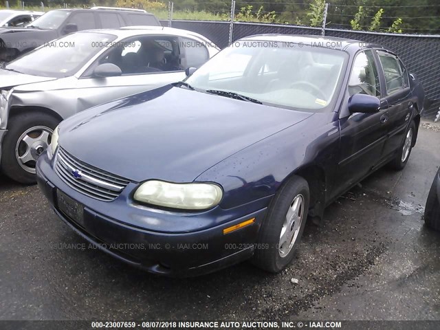 1G1NE52JX16107056 - 2001 CHEVROLET MALIBU LS BLUE photo 2