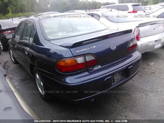 1G1NE52JX16107056 - 2001 CHEVROLET MALIBU LS BLUE photo 3