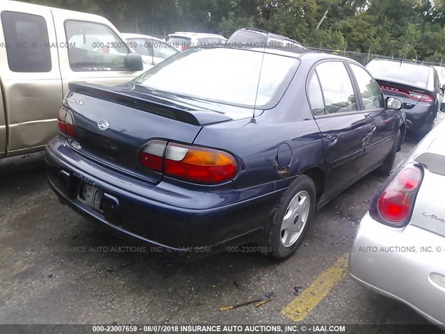 1G1NE52JX16107056 - 2001 CHEVROLET MALIBU LS BLUE photo 4