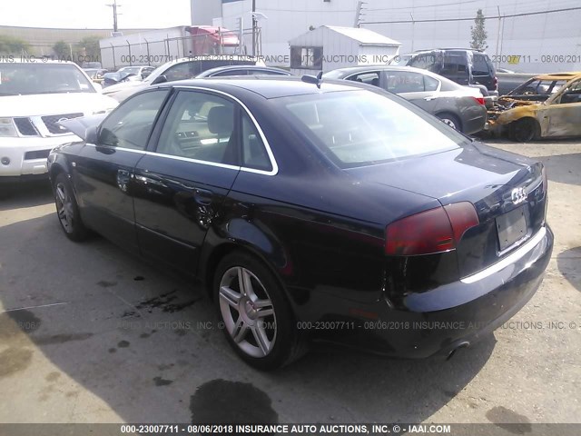 WAUDF78E46A121784 - 2006 AUDI A4 2.0T QUATTRO Dark Blue photo 3