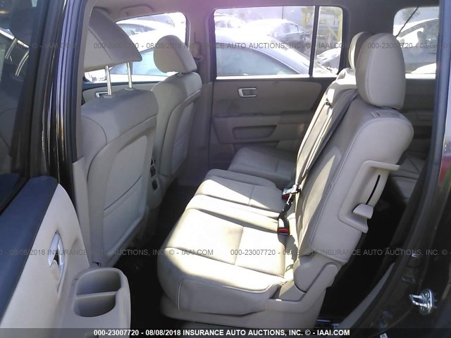 5FNYF4H24EB008349 - 2014 HONDA PILOT LX BROWN photo 8