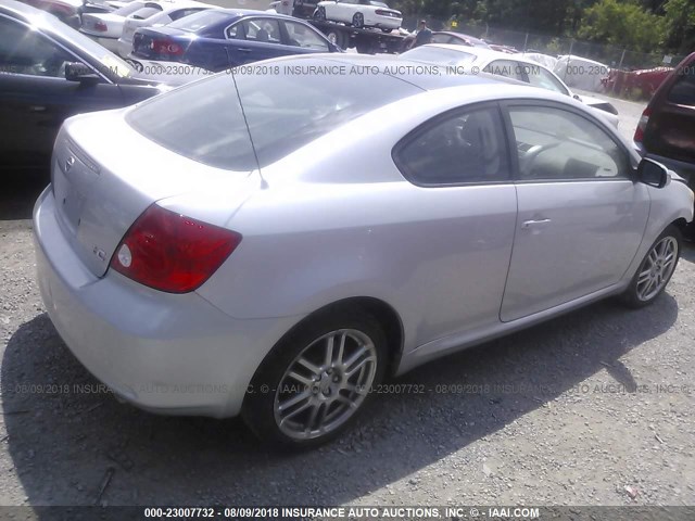 JTKDE177350026409 - 2005 TOYOTA SCION TC 银色 照片 4