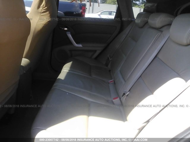 5J8TB18567A016545 - 2007 ACURA RDX TECHNOLOGY GRAY photo 8