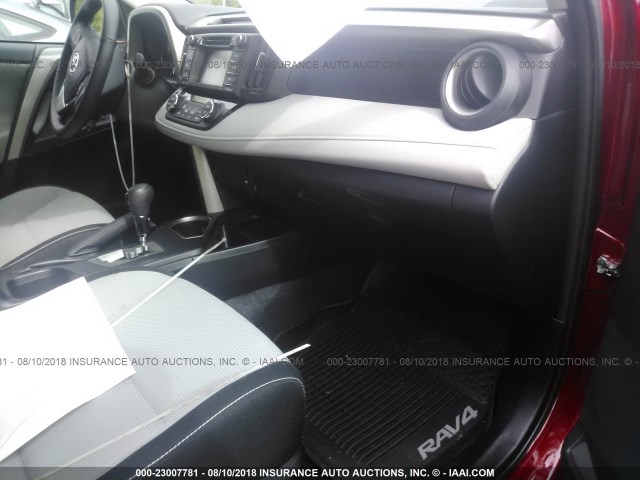 2T3WFREV8JW419969 - 2018 TOYOTA RAV4 ADVENTURE/XLE 红色 照片 5