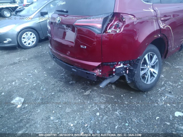 2T3WFREV8JW419969 - 2018 TOYOTA RAV4 ADVENTURE/XLE 红色 照片 6