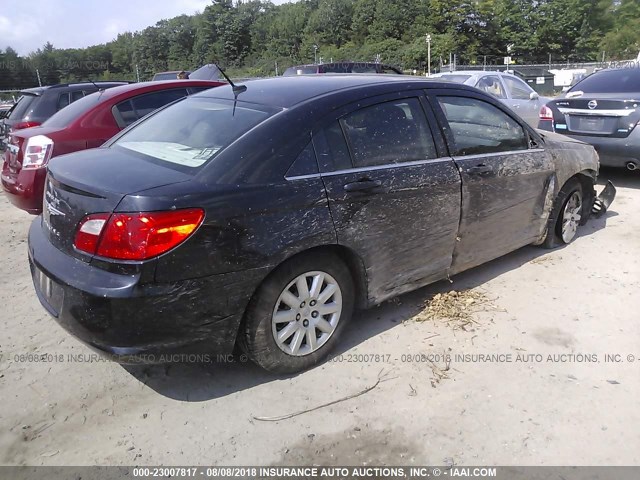 1C3LC46B39N521514 - 2009 CHRYSLER SEBRING LX BLACK photo 4