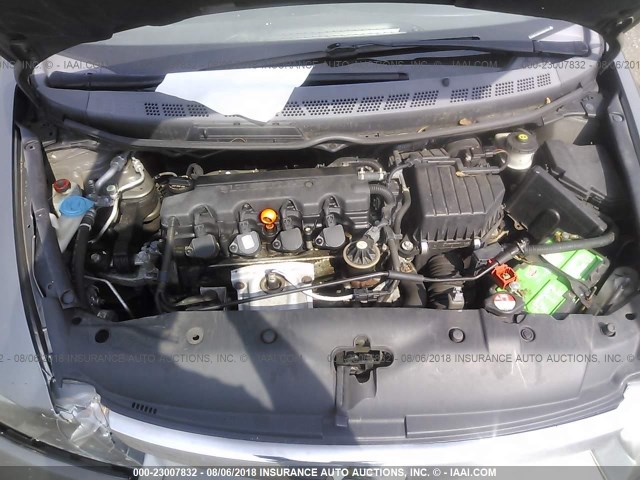 2HGFA16918H501734 - 2008 HONDA CIVIC EXL 灰色 照片 10