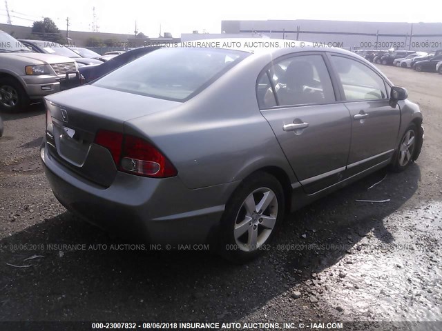 2HGFA16918H501734 - 2008 HONDA CIVIC EXL 灰色 照片 4