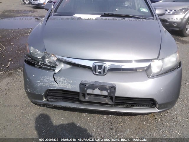 2HGFA16918H501734 - 2008 HONDA CIVIC EXL 灰色 照片 6