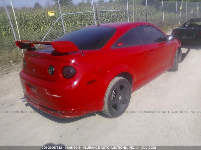 1G1AP14P067751234 - 2006 CHEVROLET COBALT SS SUPERCHARGED RED photo 4