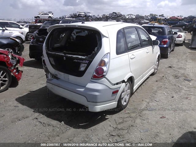 JS2RC61H855300990 - 2005 SUZUKI AERIO SX WHITE photo 4