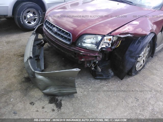 4S3BH675637656284 - 2003 SUBARU LEGACY OUTBACK AWP 红色 照片 6