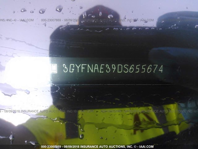 3GYFNAE39DS655674 - 2013 CADILLAC SRX BLACK photo 9