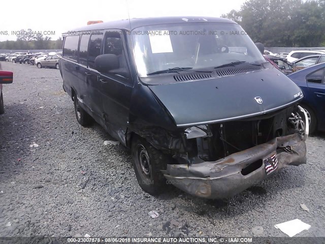 2B5WB35Y2YK150456 - 2000 DODGE RAM WAGON B3500 GREEN photo 1