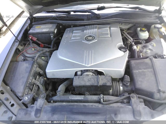 1G6DM56T750211954 - 2005 CADILLAC CTS GRAY photo 10