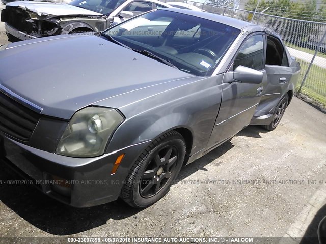 1G6DM56T750211954 - 2005 CADILLAC CTS GRAY photo 2
