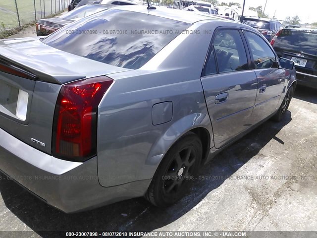 1G6DM56T750211954 - 2005 CADILLAC CTS GRAY photo 4