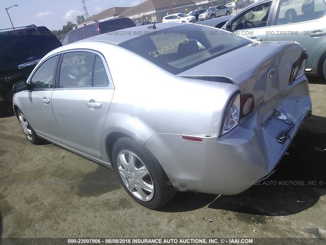 1G1ZB5EBXAF246425 - 2010 CHEVROLET MALIBU LS Gümüş foto 3