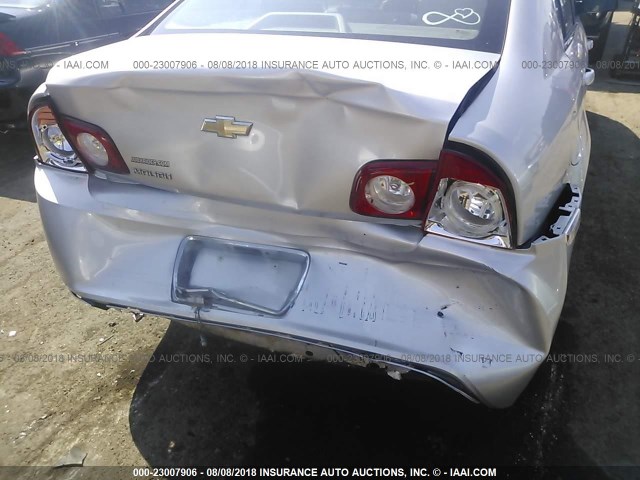 1G1ZB5EBXAF246425 - 2010 CHEVROLET MALIBU LS Gümüş foto 6