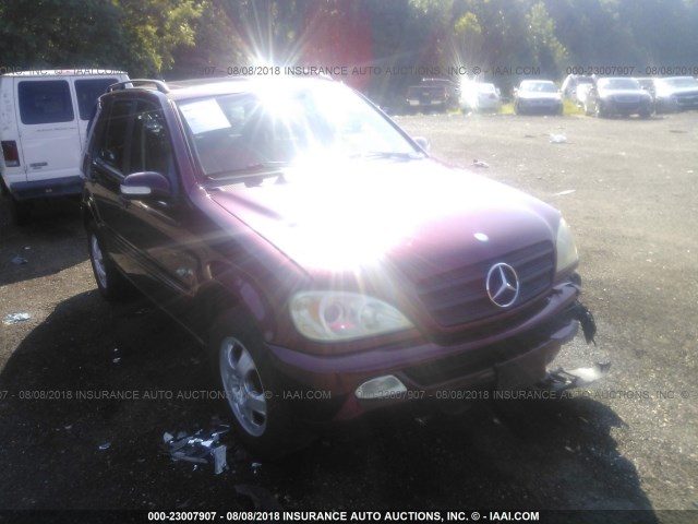 4JGAB54E32A299476 - 2002 MERCEDES-BENZ ML 320 RED photo 1