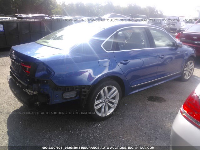 1VWGT7A38HC059389 - 2017 VOLKSWAGEN PASSAT SE BLUE photo 4