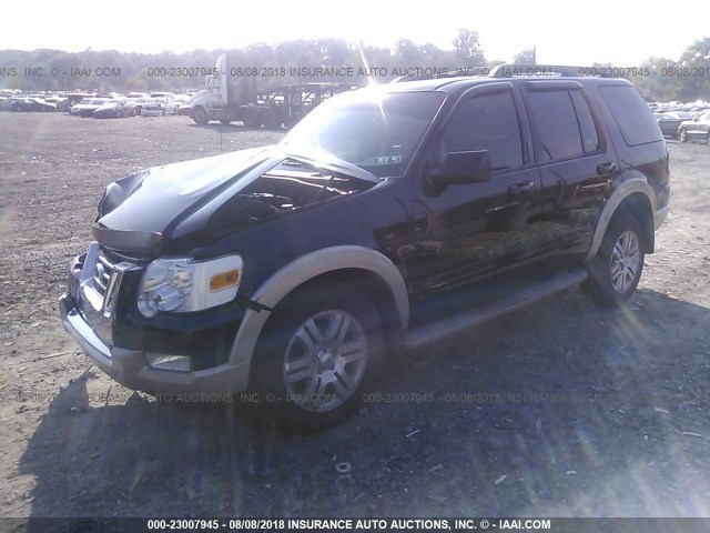 1FMEU7EE4AUB02155 - 2010 FORD EXPLORER EDDIE BAUER BLACK photo 2