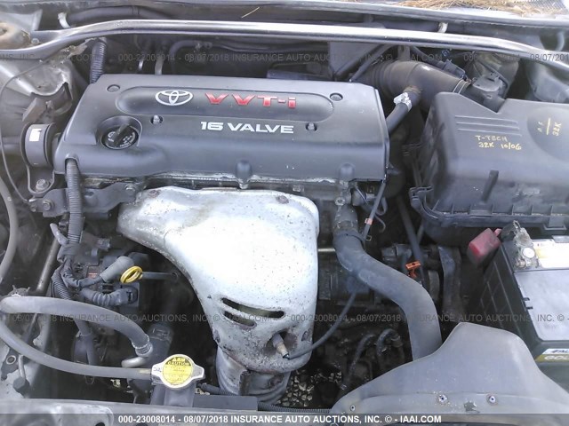 4T1BE32K15U565427 - 2005 TOYOTA CAMRY LE/XLE/SE SILVER photo 10