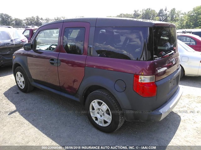 5J6YH28398L006759 - 2008 HONDA ELEMENT LX MAROON photo 3