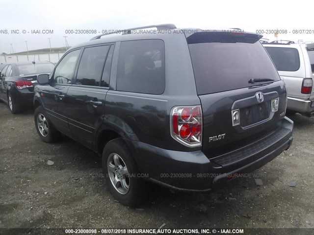 2HKYF18496H510597 - 2006 HONDA PILOT EX GRAY photo 3