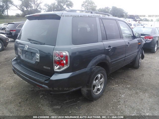 2HKYF18496H510597 - 2006 HONDA PILOT EX GRAY photo 4