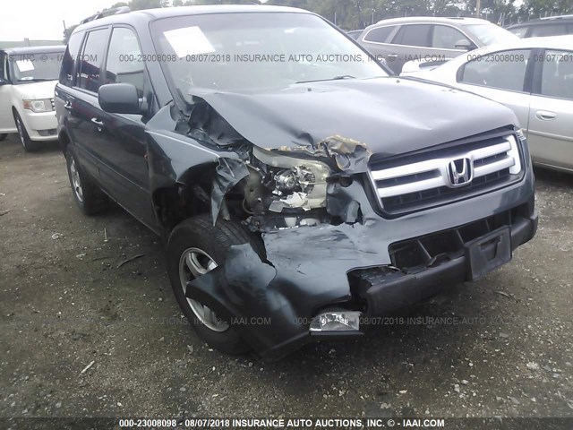 2HKYF18496H510597 - 2006 HONDA PILOT EX GRAY photo 6