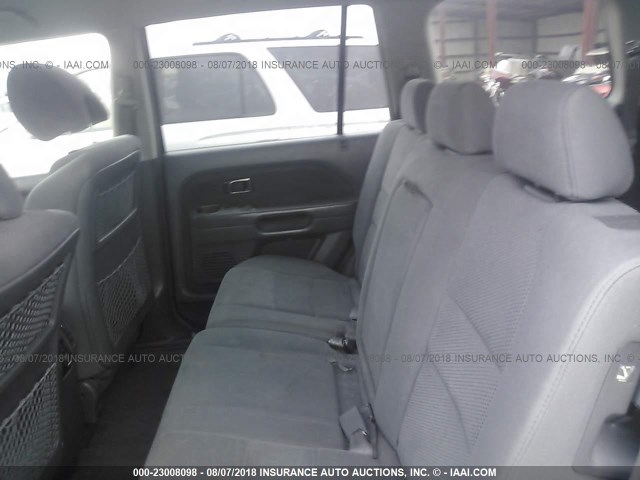 2HKYF18496H510597 - 2006 HONDA PILOT EX GRAY photo 8