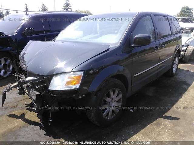 2D8HN54P48R761092 - 2008 DODGE GRAND CARAVAN SXT BLACK photo 2