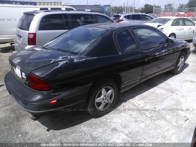 2G1WW12M6T9245905 - 1996 CHEVROLET MONTE CARLO LS BLACK photo 4