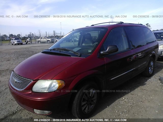 2C4GP54L54R528785 - 2004 CHRYSLER TOWN & COUNTRY TOURING MAROON photo 2