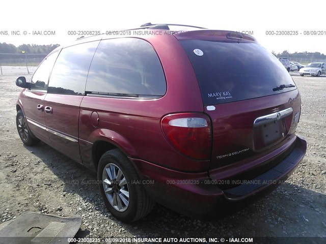 2C4GP54L54R528785 - 2004 CHRYSLER TOWN & COUNTRY TOURING MAROON photo 3
