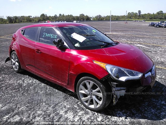 KMHTC6AD8GU252733 - 2016 HYUNDAI VELOSTER RED photo 1