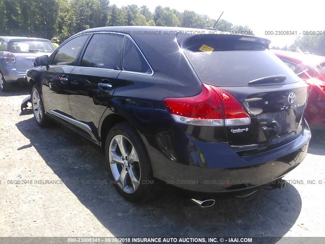 4T3ZK3BB4BU035253 - 2011 TOYOTA VENZA BLACK photo 3