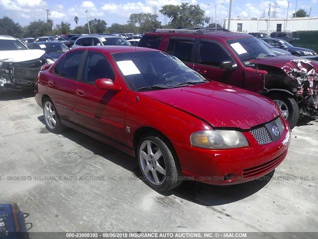 3N1AB51D35L524558 - 2005 NISSAN SENTRA SE-R SPEC V RED photo 1