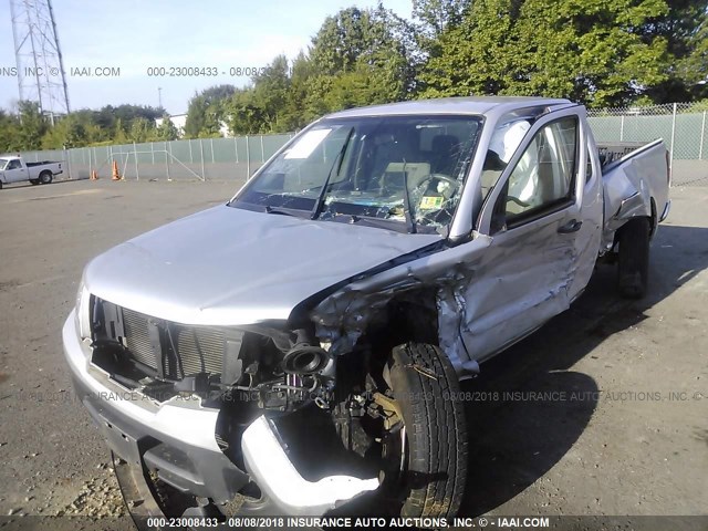 1N6BD0CT6CC416122 - 2012 NISSAN FRONTIER S/SV SILVER photo 2