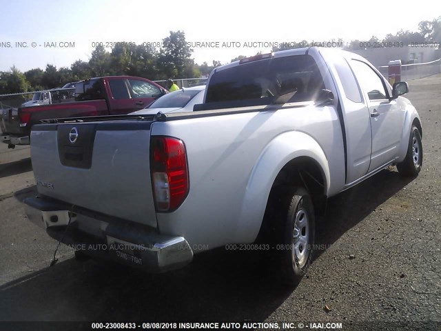 1N6BD0CT6CC416122 - 2012 NISSAN FRONTIER S/SV SILVER photo 4