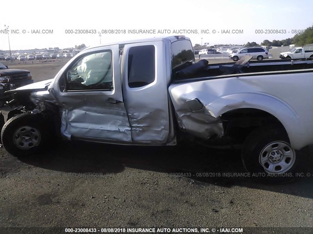 1N6BD0CT6CC416122 - 2012 NISSAN FRONTIER S/SV SILVER photo 6