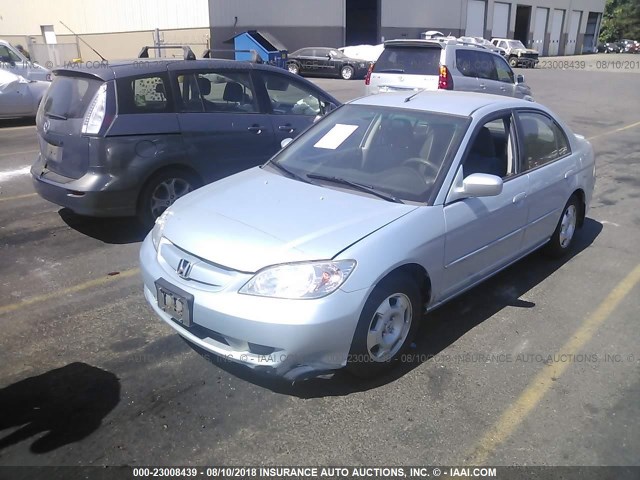 JHMES96654S001959 - 2004 HONDA CIVIC HYBRID SILVER photo 2