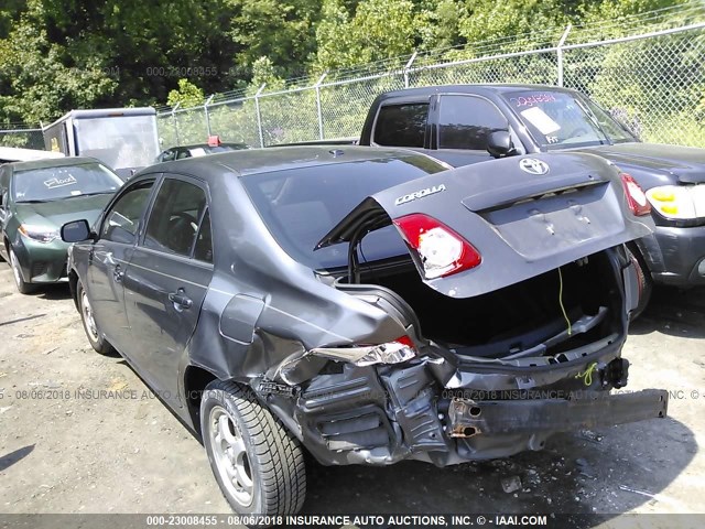 JTDBL40E89J019454 - 2009 TOYOTA COROLLA LE/XLE GRAY photo 3
